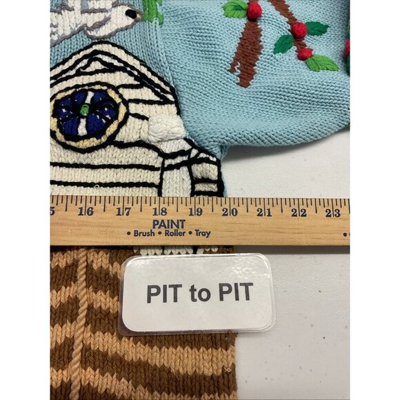 NEW‎ "Noah's Ark" Just Better Sweaters Lisa Coufal cardigan Sweater size 1 S/M - Picture 7 of 12